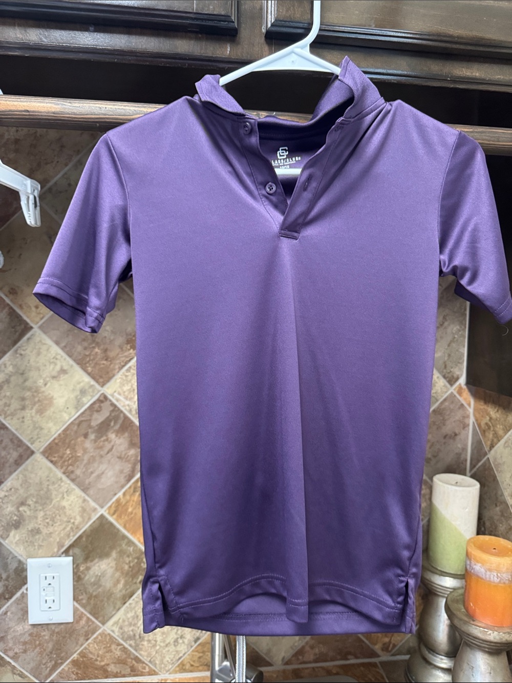 Class Club Purple Hooded Polo Shirt